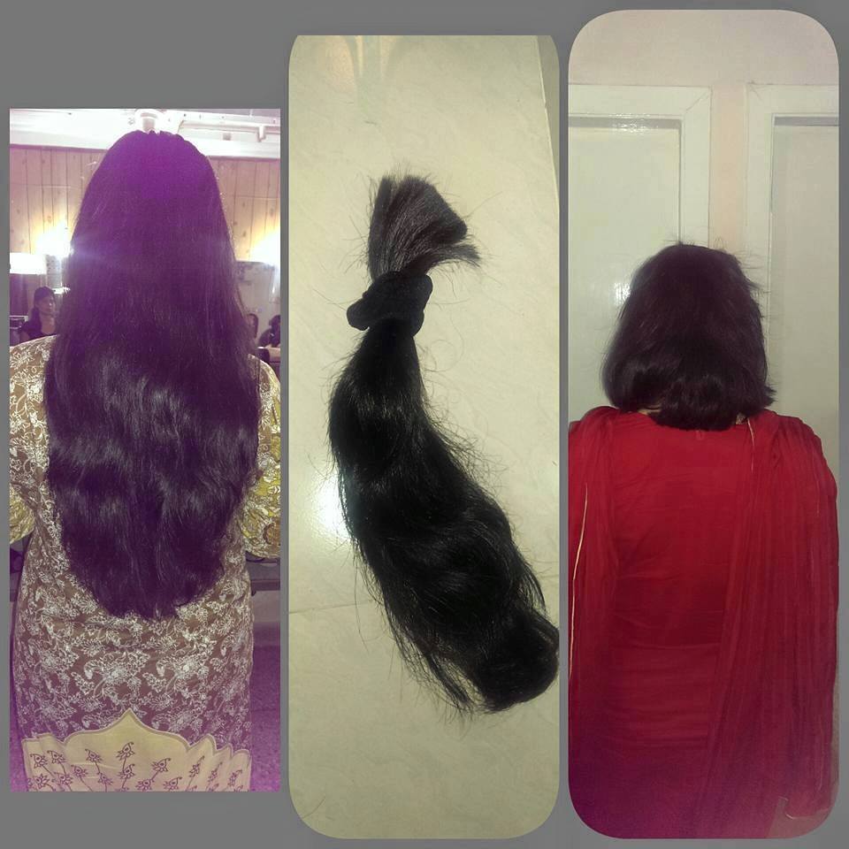 Sidrah first hair donation